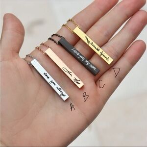 New ✨ Message Bar Necklace